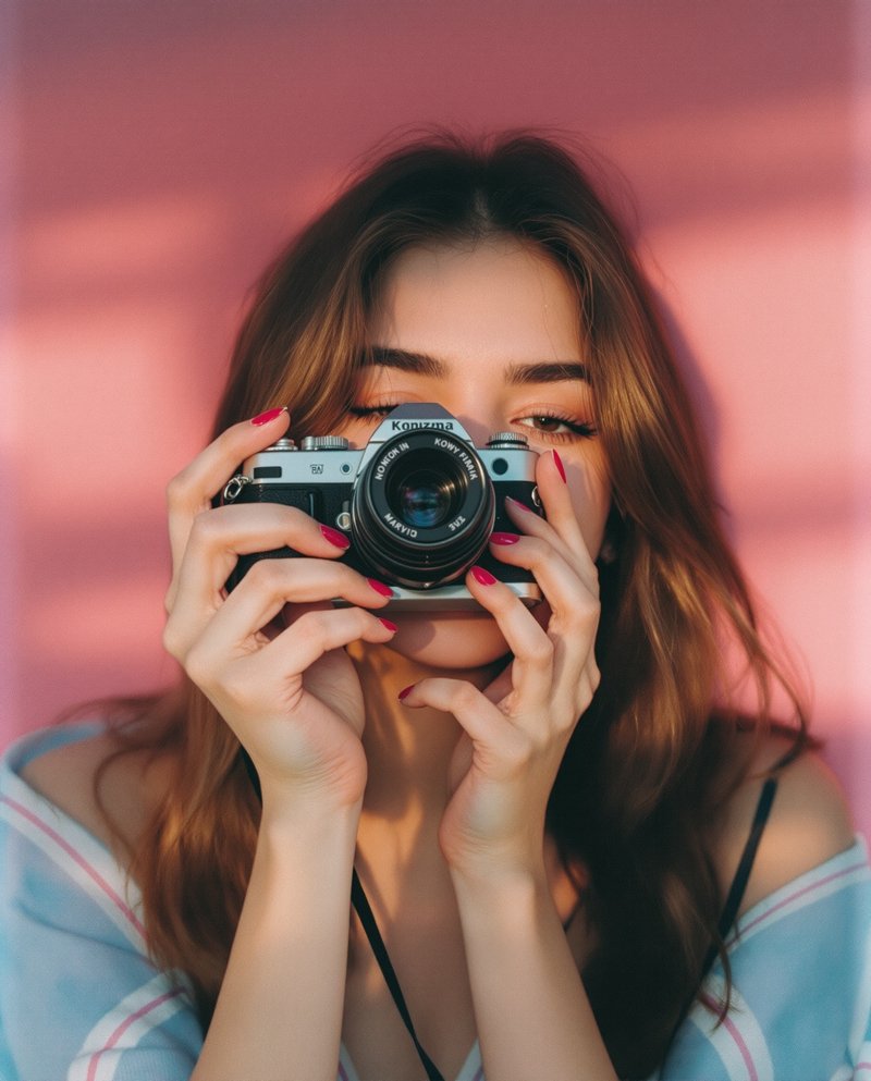 胶片里的夏天 · 复古胶片写真作品 - 秀人美女