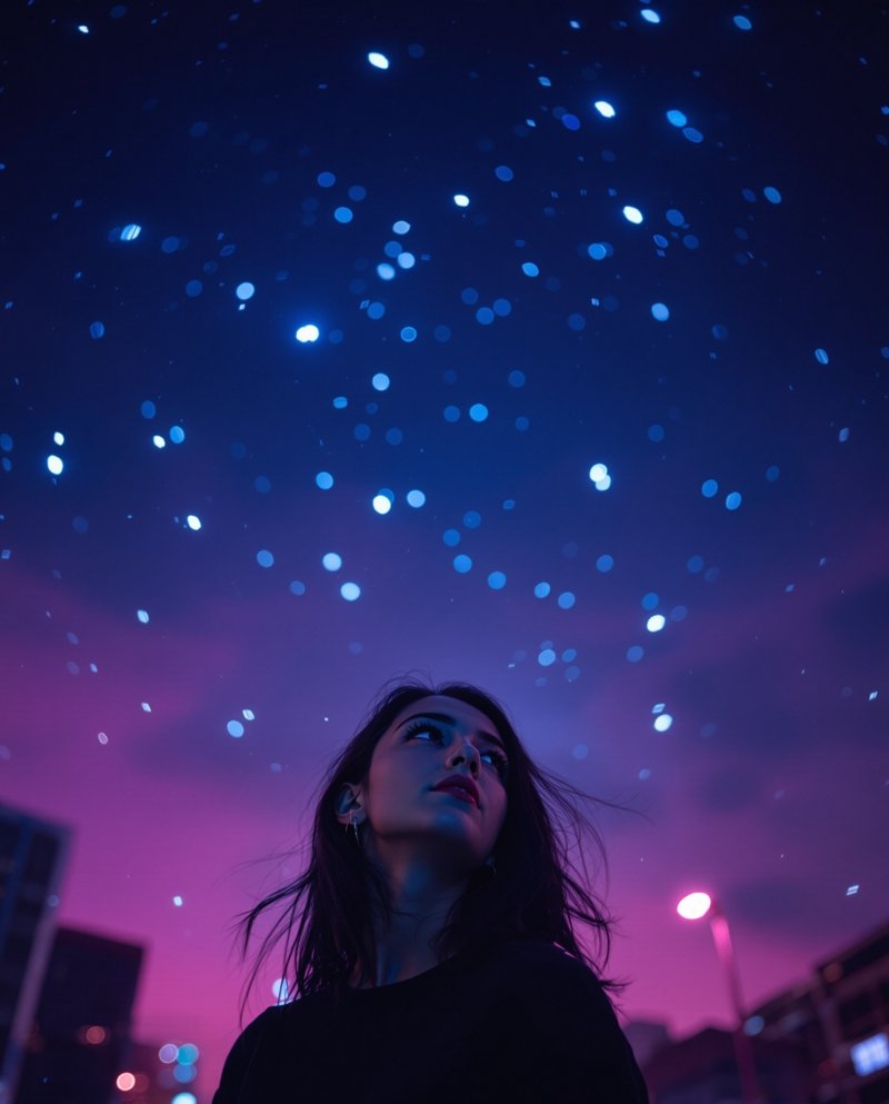 星夜未眠 · 夜景人像写真作品 - 秀人美女