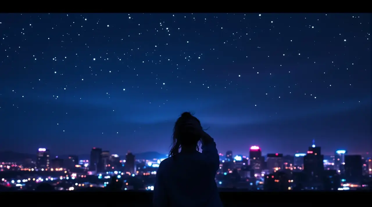 星夜未眠 · 夜景人像写真轮播 - 秀人美女